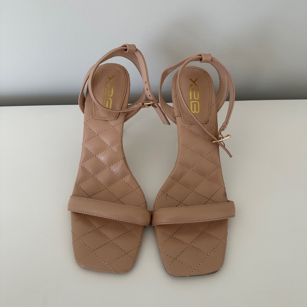 X2 Beige Quilted Women's Sandals